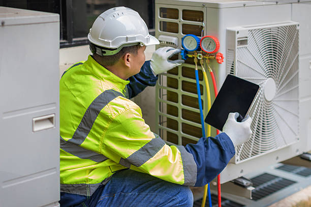 Professional Hvac technician working in Glenbeulah, WI